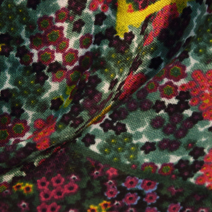 Buddha Stones Tybetański Pałac Vintage Malarstwo Olejne Kwiaty Szal Zimowy Przytulny Podróżny Szalik Owijany - image 9