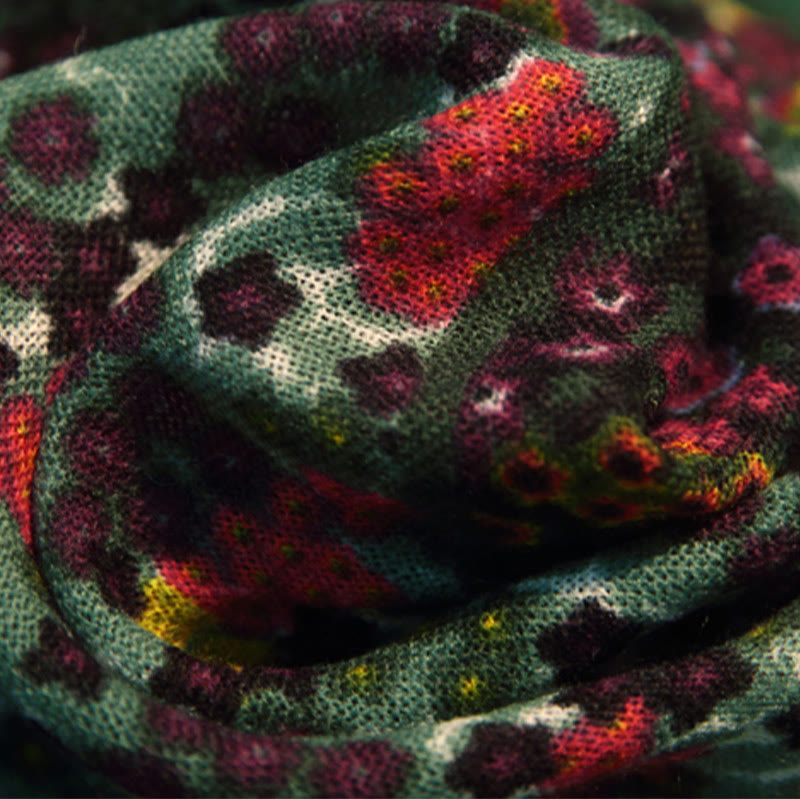 Buddha Stones Tybetański Pałac Vintage Malarstwo Olejne Kwiaty Szal Zimowy Przytulny Podróżny Szalik Owijany - image 8