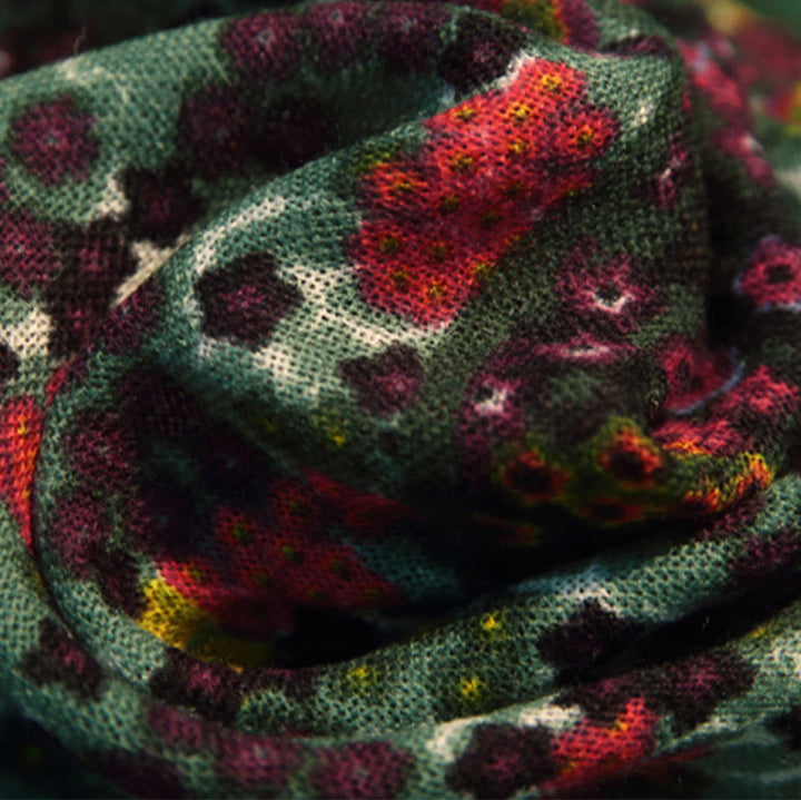 Buddha Stones Tybetański Pałac Vintage Malarstwo Olejne Kwiaty Szal Zimowy Przytulny Podróżny Szalik Owijany - image 8