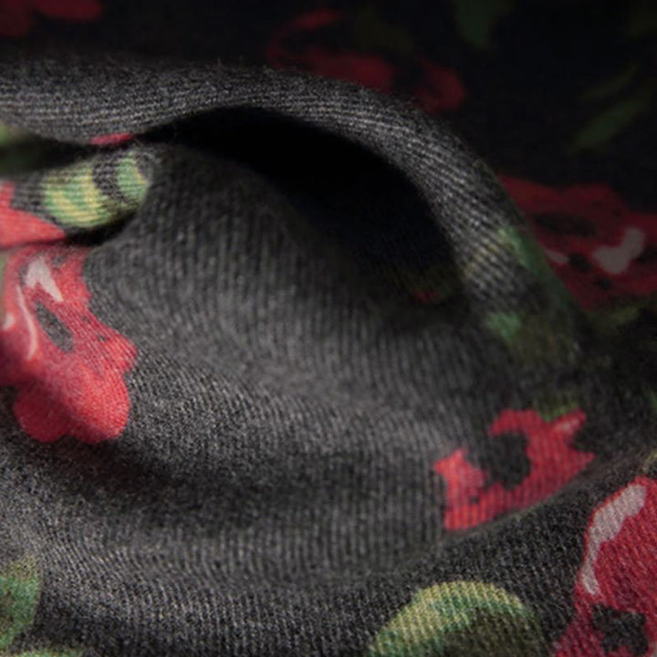 Buddha Stones Tybetański Kwiat Róży Ogród Szal Jesień Zima Przytulny Szalik Otulacz  - image 11