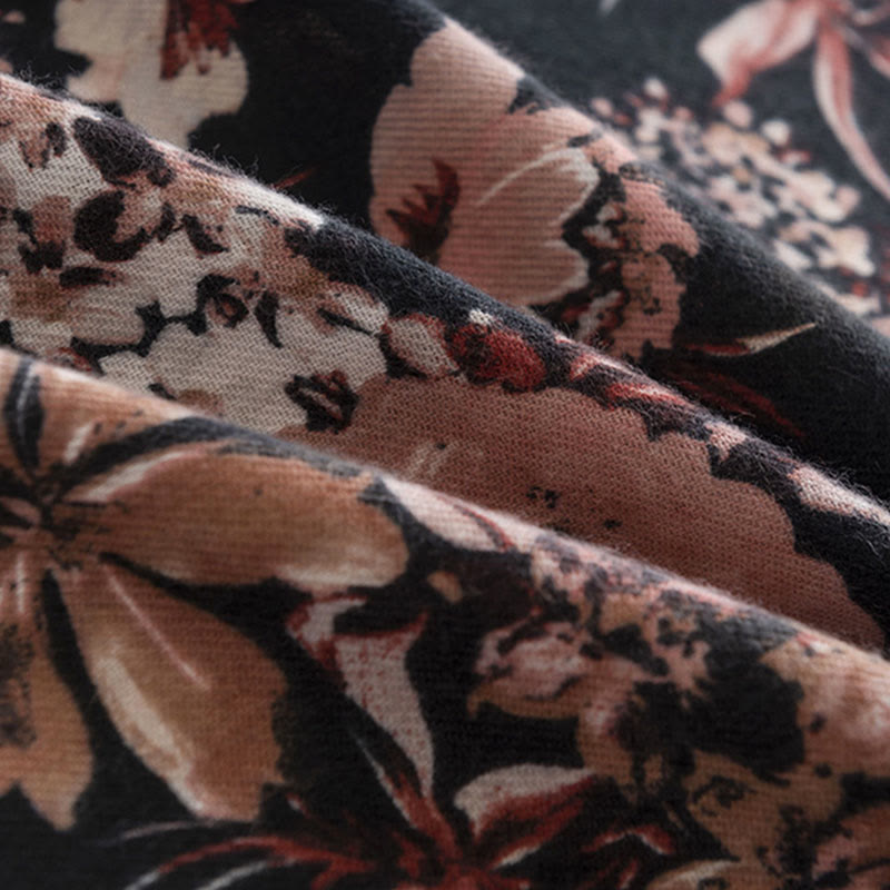 Buddha Stones Tybetańskie Kwitnące Chryzantemy Róże Kwiat Drukuj Szal Jesień Zima Miękki Ciepły Szalik Otulacz - image 7