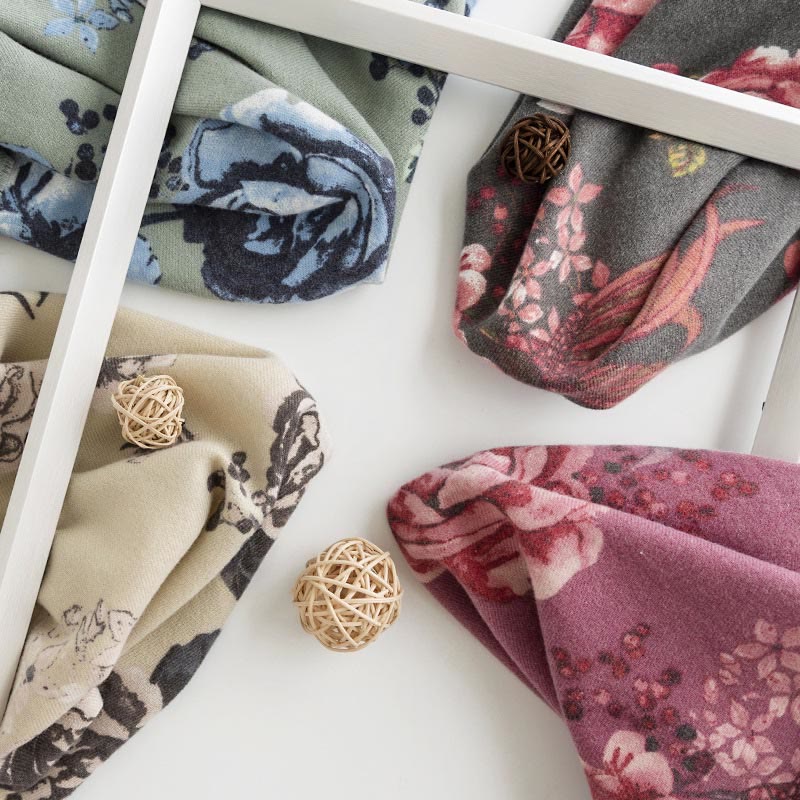 Buddha Stones Tybetański Szal Styl Ogrodowy Różany Kwiat Nadruk Jesień Zima Miękki Ciepły Szalik Otulacz - image 13