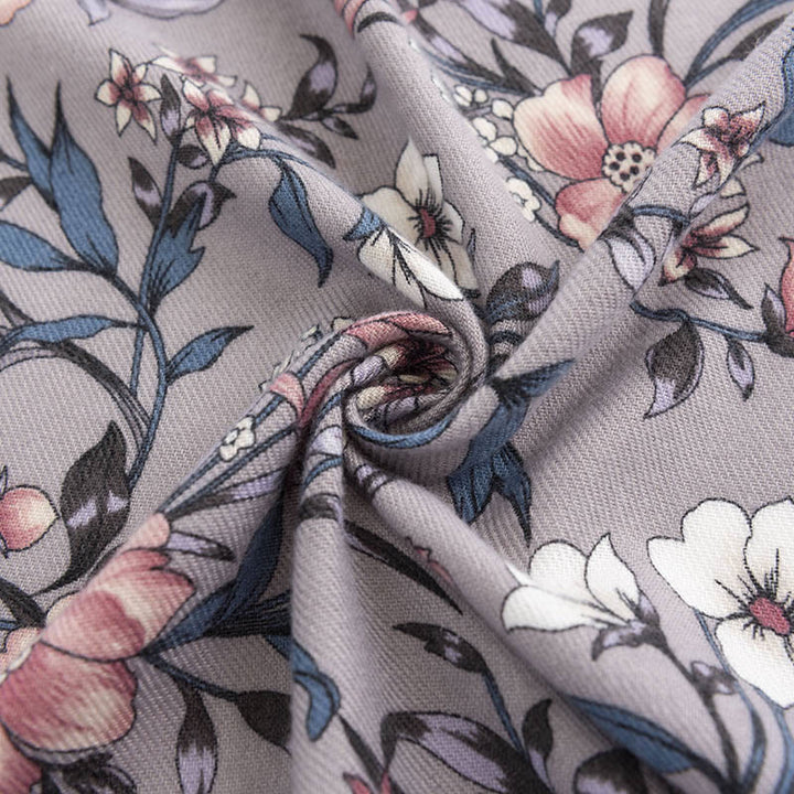 Buddha Stones Tybetański Szal Retro Kwitnąca Kamelia Japonica Print Jesień Zima Miękki Ciepły Szalik Otulacz - image 4