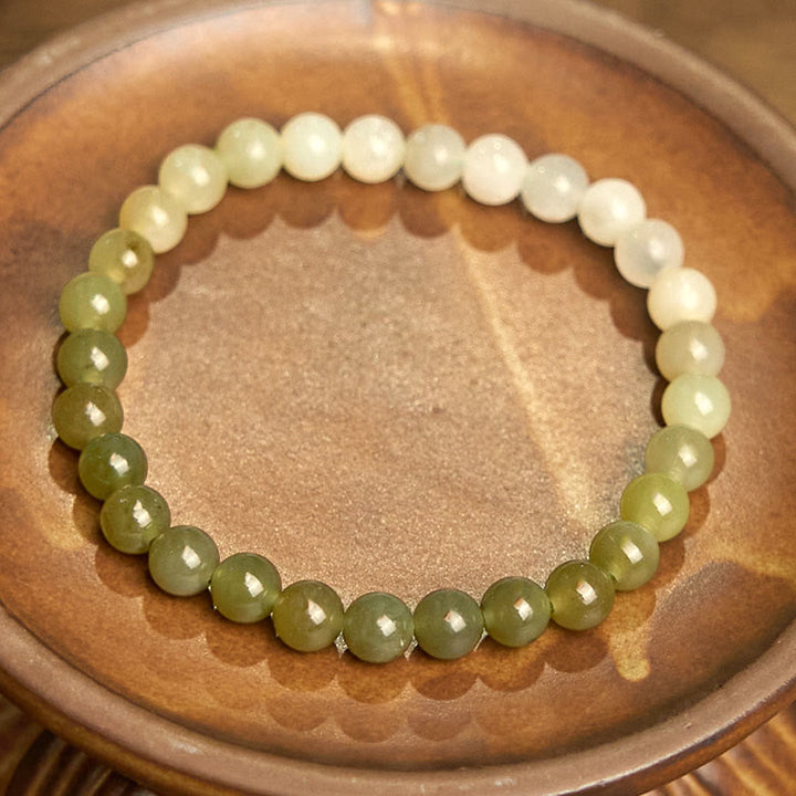 Bransoletka z Buddha Stones Hetian Jade Gradient Color Abundance