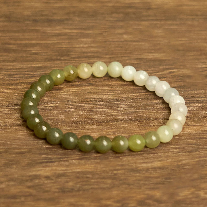 Bransoletka z Buddha Stones Hetian Jade Gradient Color Abundance
