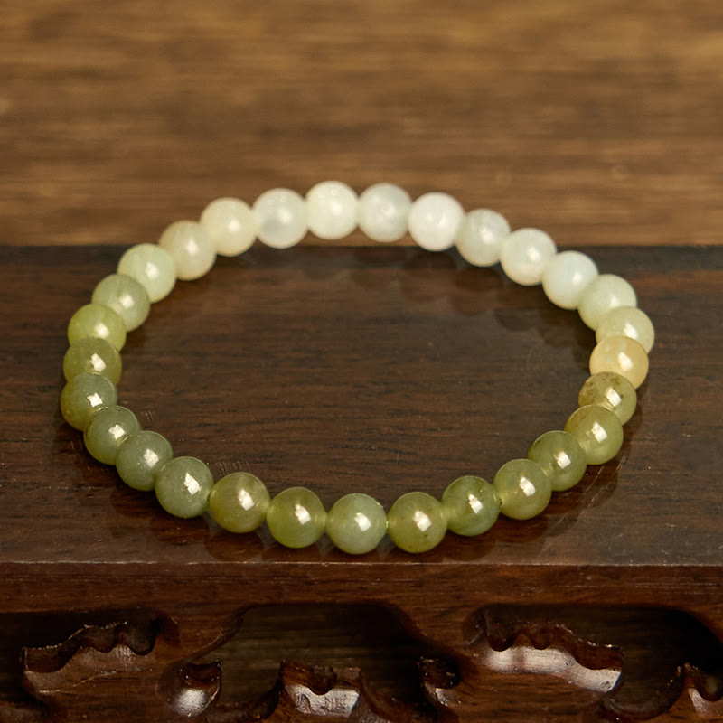 Bransoletka z Buddha Stones Hetian Jade Gradient Color Abundance