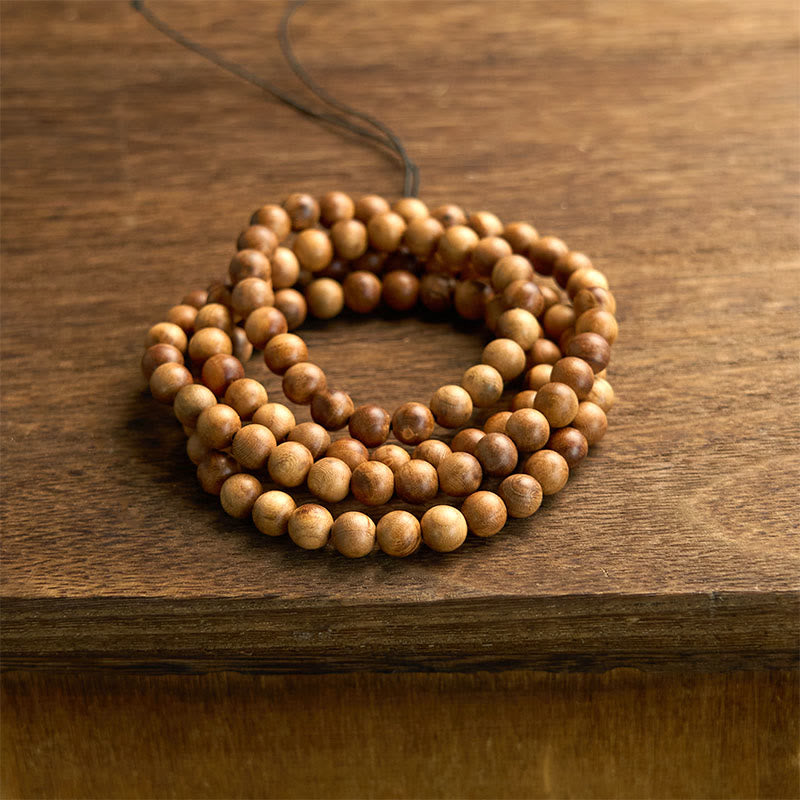 Buddha Stones 108 Mala Beads Lightning Strike Peach Wood Hand Polishing Protection Bransoletka