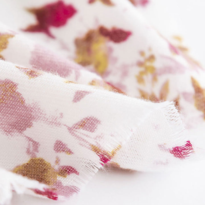 Buddha Stones Tybetańskie Kwiaty Spadające Liście Nadruk Szal Jesień Zima Przytulny Ciepły Podróżny Szalik Otulacz - image 9