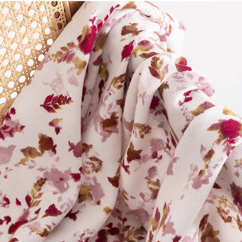 Buddha Stones Tybetańskie Kwiaty Spadające Liście Nadruk Szal Jesień Zima Przytulny Ciepły Podróżny Szalik Otulacz - image 5