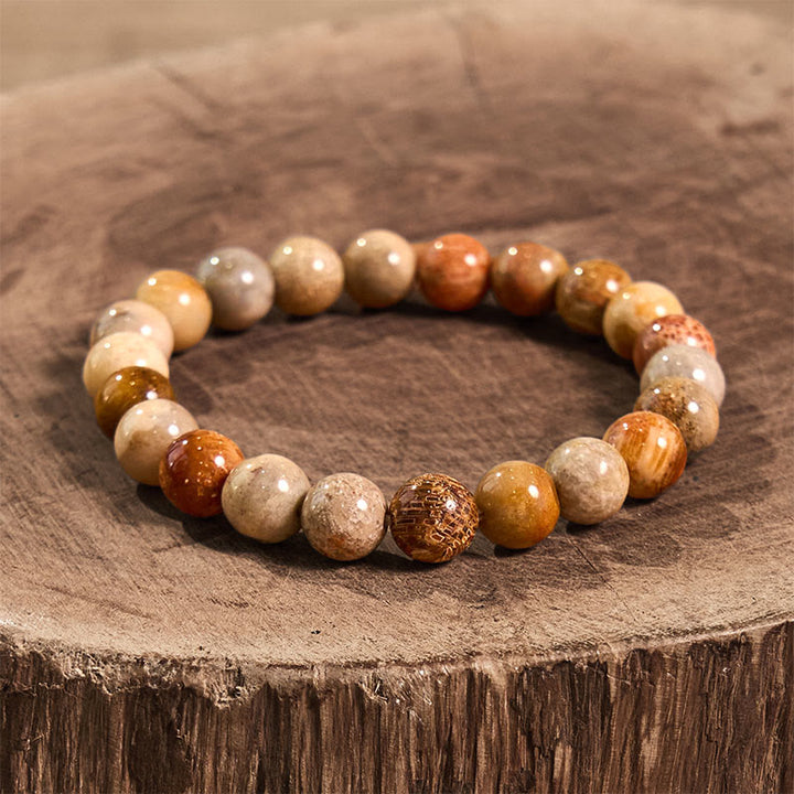 Buddha Stones Inspirują Kreatywność Pomarańczowo-Czerwona Seria Pasja Odwaga Bransoletka