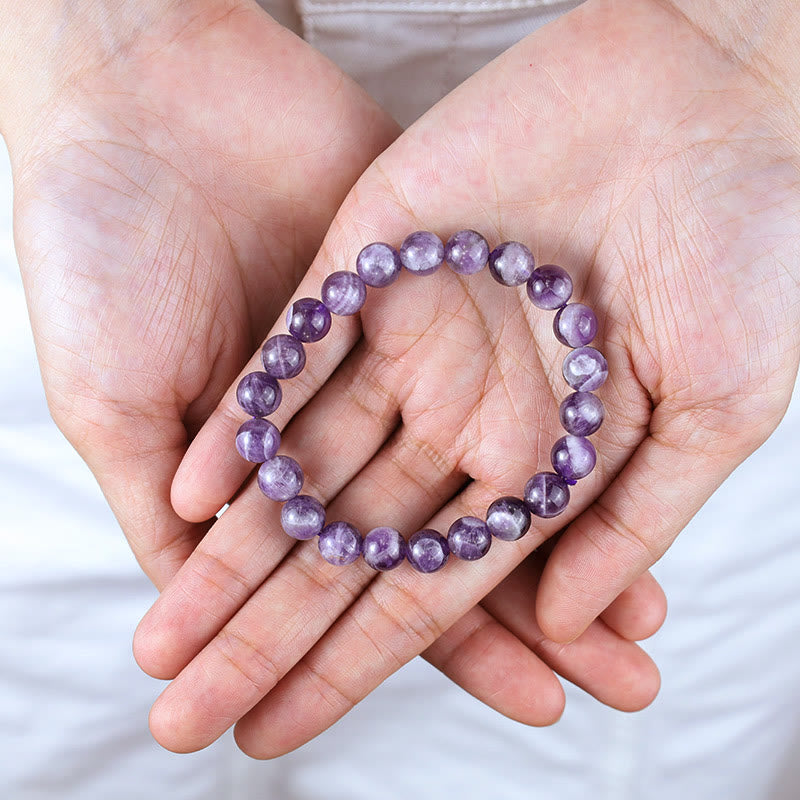Bransoletka z Buddha Stones Keep Calm Purple Series Healing Love