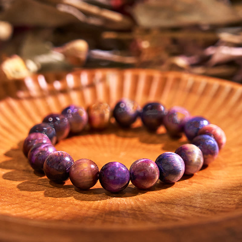 Bransoletka z Buddha Stones Keep Calm Purple Series Healing Love