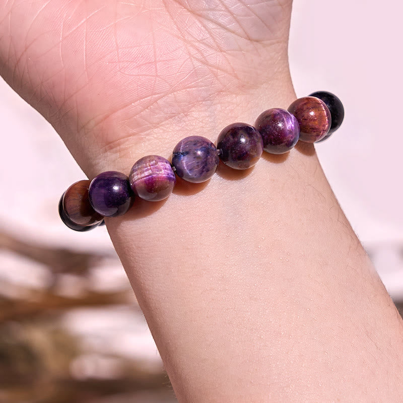 Bransoletka z Buddha Stones Keep Calm Purple Series Healing Love
