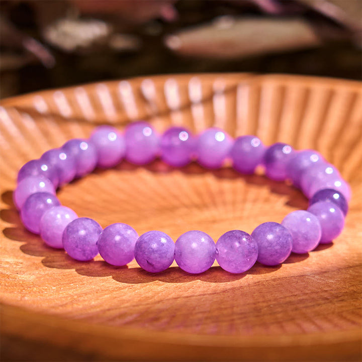 Bransoletka z Buddha Stones Keep Calm Purple Series Healing Love
