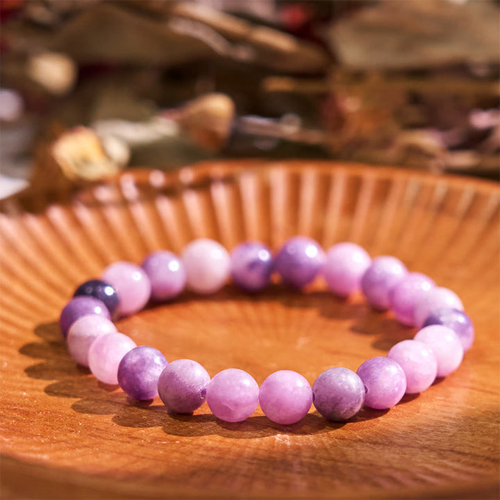 Bransoletka z Buddha Stones Keep Calm Purple Series Healing Love