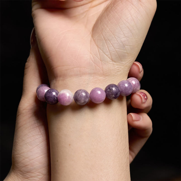 Bransoletka z Buddha Stones Keep Calm Purple Series Healing Love