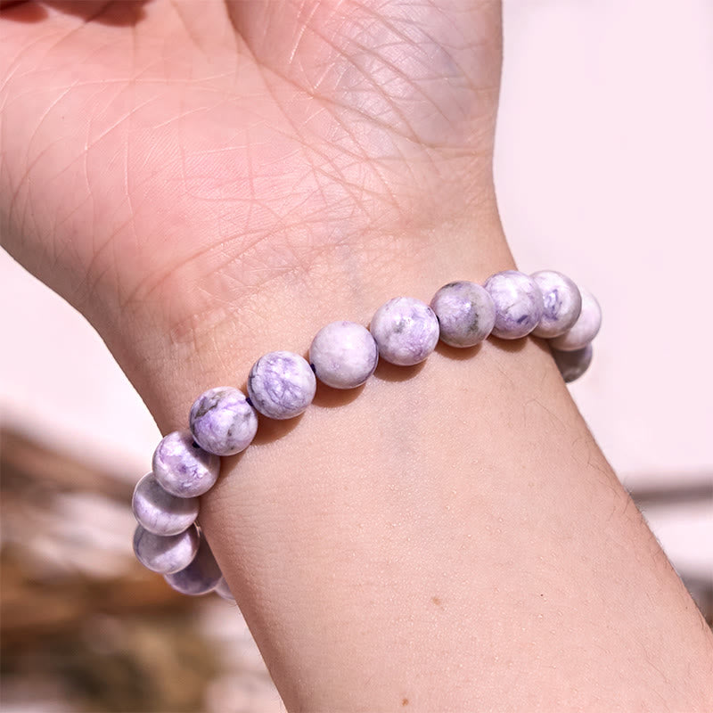 Bransoletka z Buddha Stones Keep Calm Purple Series Healing Love