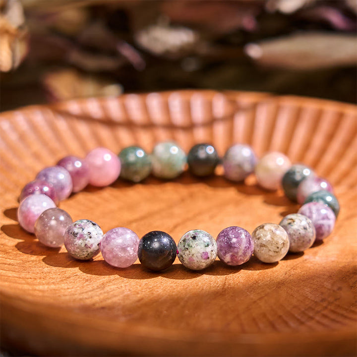 Bransoletka z Buddha Stones Keep Calm Purple Series Healing Love