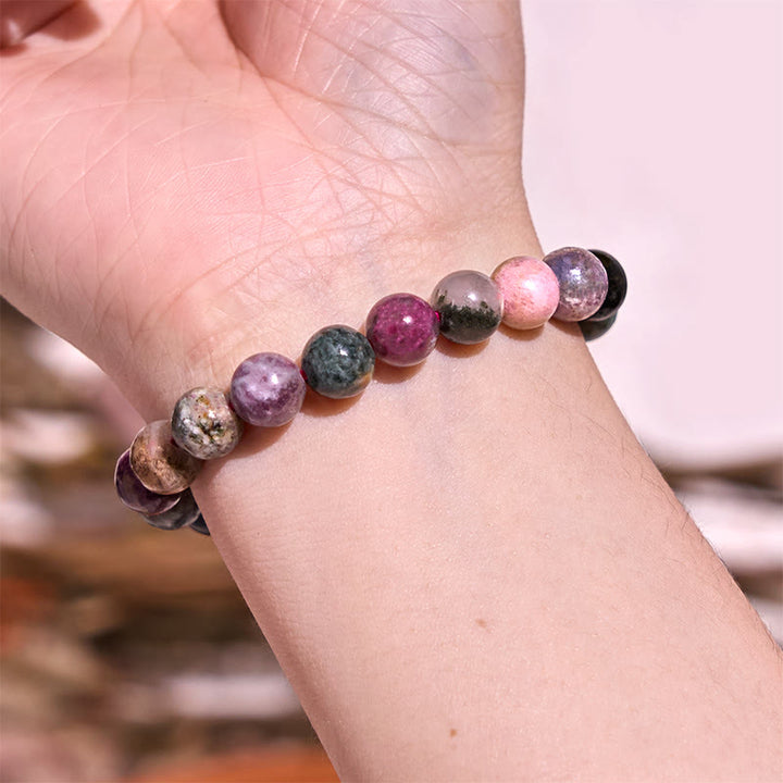 Bransoletka z Buddha Stones Keep Calm Purple Series Healing Love