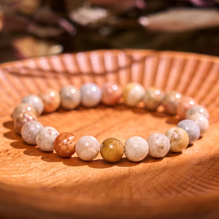 Buddha Stones Bransoletka z serii Boost Vitality Warm Color z pozytywną odwagą