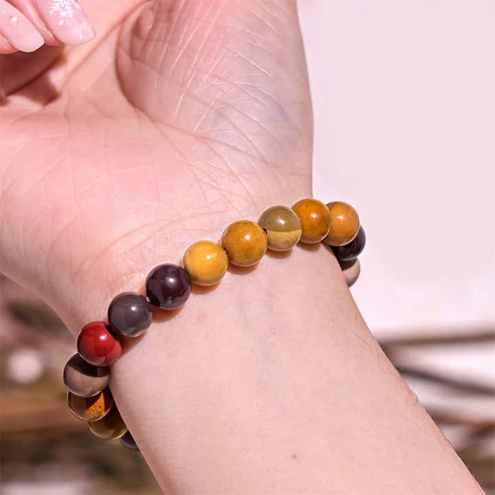 Buddha Stones Bransoletka z serii Boost Vitality Warm Color z pozytywną odwagą
