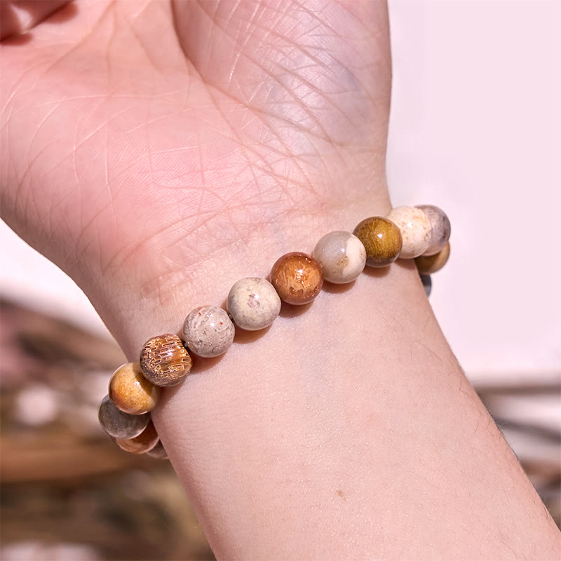 Buddha Stones Bransoletka z serii Boost Vitality Warm Color z pozytywną odwagą