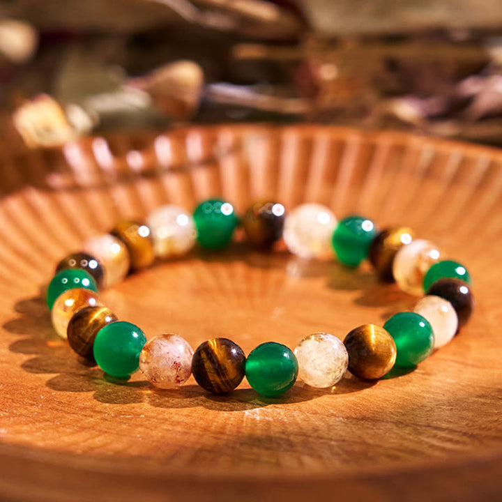 Buddha Stones Bransoletka z serii Boost Vitality Warm Color z pozytywną odwagą