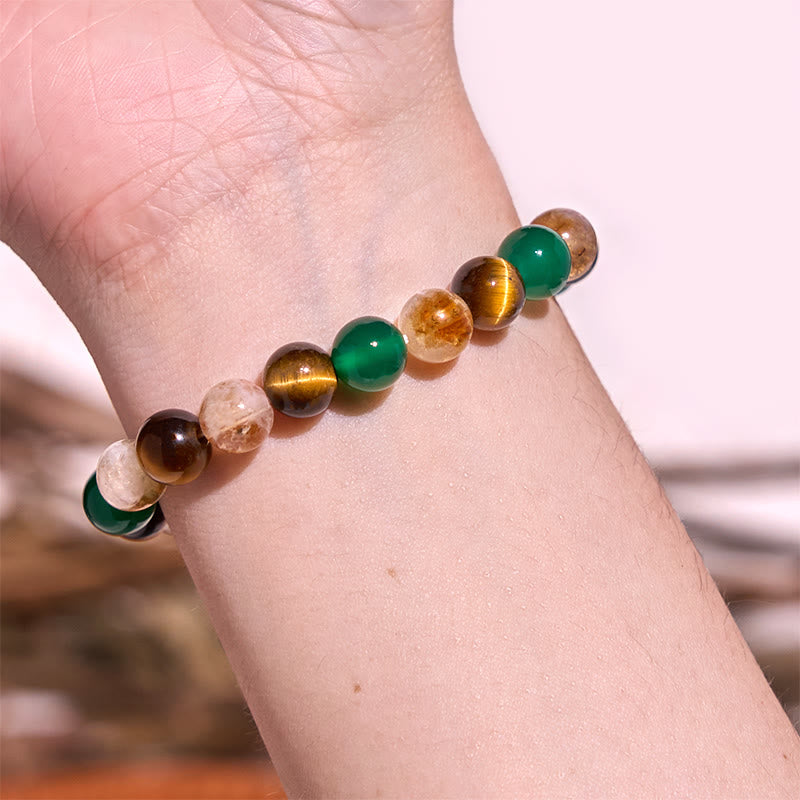 Buddha Stones Bransoletka z serii Boost Vitality Warm Color z pozytywną odwagą
