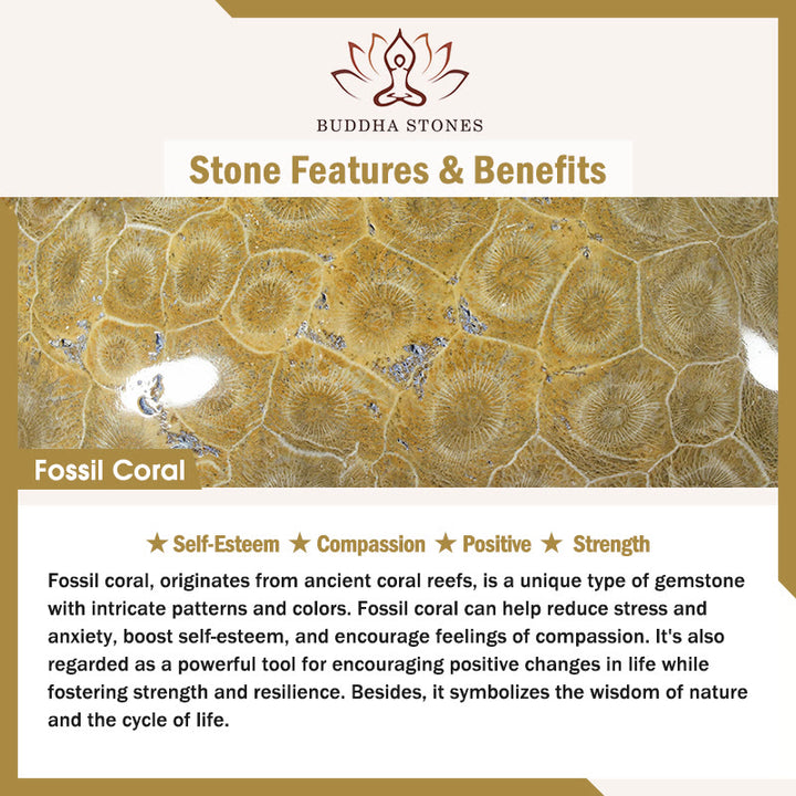 Buddha Stones Bransoletka z serii Boost Vitality Warm Color z pozytywną odwagą