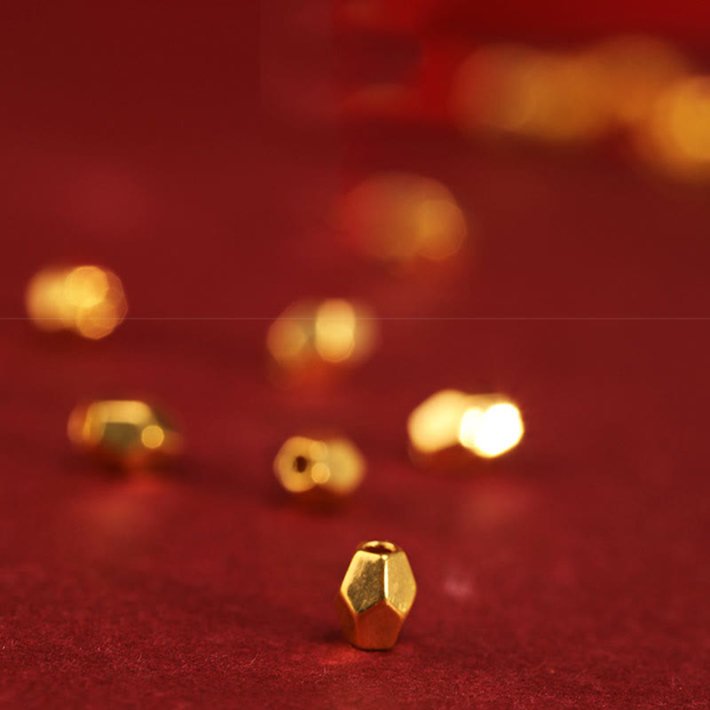 Buddha Stones 999 Złoty Rok Węża Ręcznie Robiony Szczęście Siła Pleciona Bransoletka na Nogę - image 13