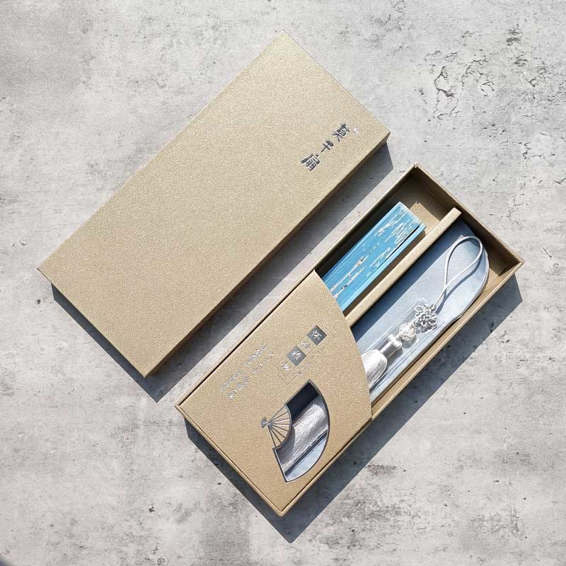 Buddha Stones Żuraw Kwiat Śliwy Ręczny Jedwabny Bambusowy Składany Wachlarz