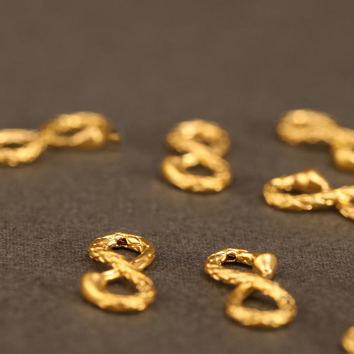 Buddha Stones 999 Złoty Rok Węża Wieczny Nieskończony Węzeł Nieskończoność Ręcznie Robiona Bransoletka Szczęścia - image 20