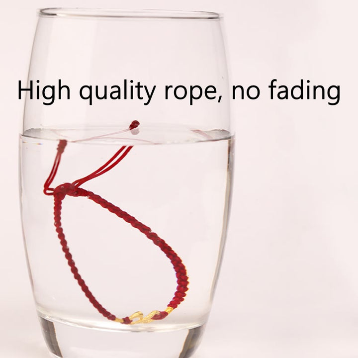 Buddha Stones 999 Złoty Rok Węża Wieczny Nieskończony Węzeł Nieskończoność Ręcznie Robiona Bransoletka Szczęścia - image 3