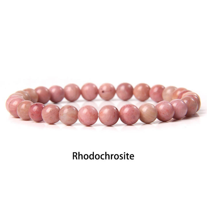 Buddha Stones 6mm Różnorodne Kamienne Kryształy Czarny Brokat Kamień Czerwone Koraliki Tygrysie Oko Bransoletka Ochronna