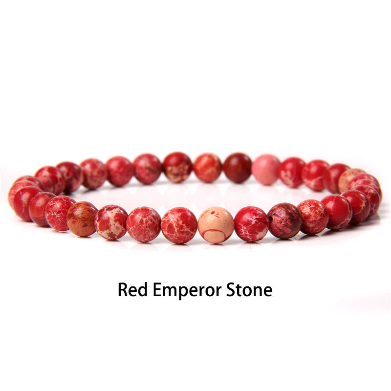 Buddha Stones 6mm Różnorodne Kamienne Kryształy Czarny Brokat Kamień Czerwone Koraliki Tygrysie Oko Bransoletka Ochronna
