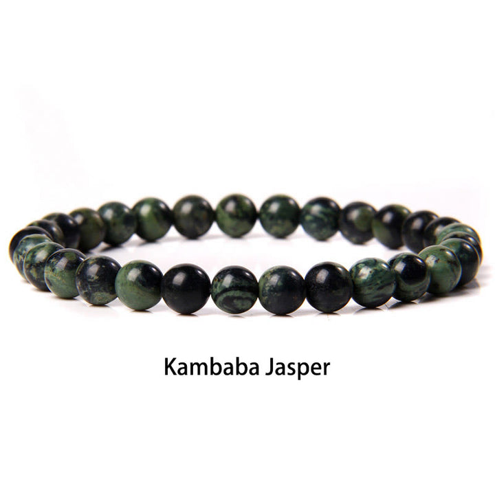 Buddha Stones 6mm Różnorodne Kamienne Kryształy Czarny Brokat Kamień Czerwone Koraliki Tygrysie Oko Bransoletka Ochronna