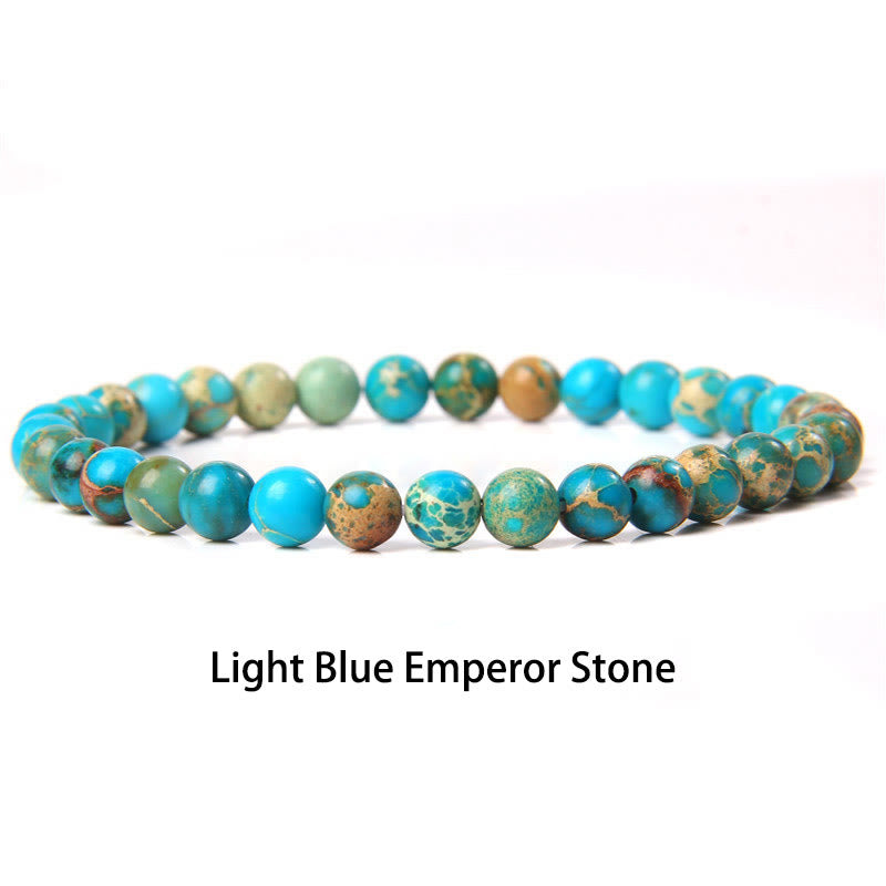 Buddha Stones 6mm Różnorodne Kamienne Kryształy Czarny Brokat Kamień Czerwone Koraliki Tygrysie Oko Bransoletka Ochronna