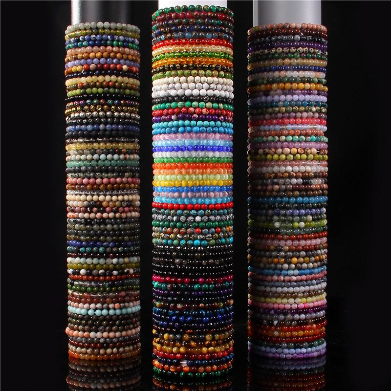 Buddha Stones 6mm Różnorodne Kamienne Kryształy Czarny Brokat Kamień Czerwone Koraliki Tygrysie Oko Bransoletka Ochronna