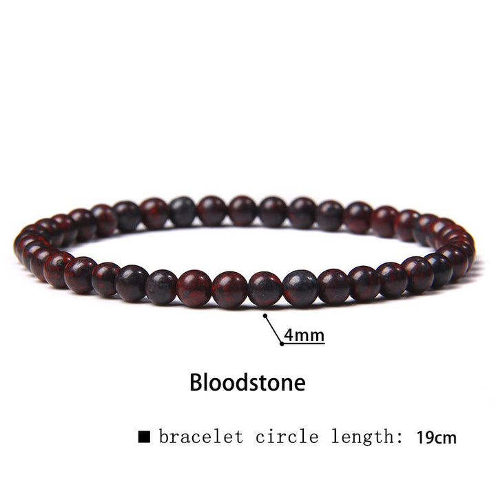 Buddha Stones 4mm Różnorodne Kamienne Kryształowe Mini Koraliki Bransoletka Uzdrawiająca