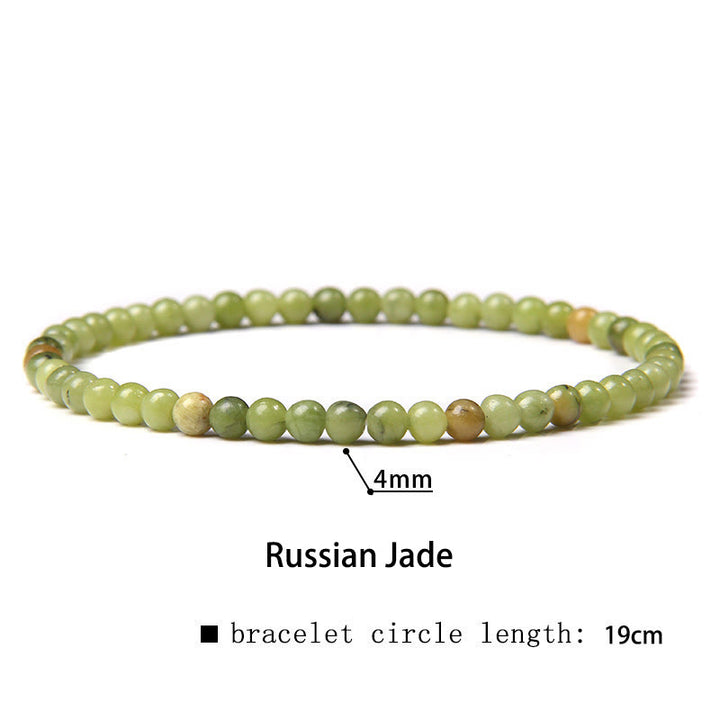 Buddha Stones 4mm Różnorodne Kamienne Kryształowe Mini Koraliki Bransoletka Uzdrawiająca