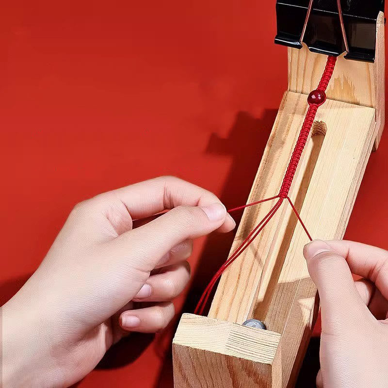 Bransoletka Fu Character Luck z Buddha Stones, ręcznie pleciona, czerwona, ze srebra próby 925 - image 10