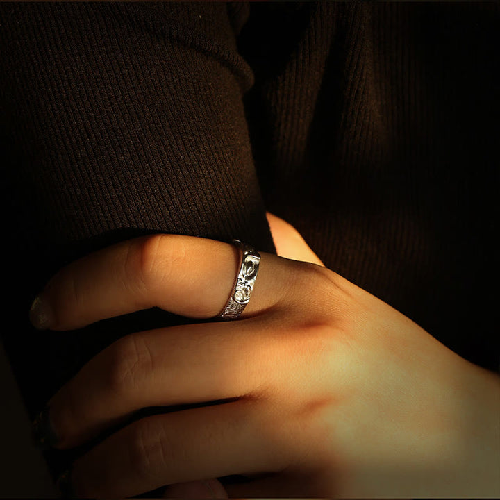 Pierścionek ochronny Buddy z Buddha Stones Buddy ze srebra próby 999 - image 9