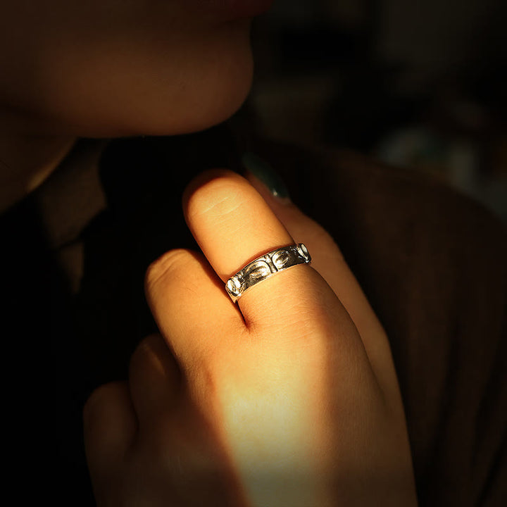 Pierścionek ochronny Buddy z Buddha Stones Buddy ze srebra próby 999 - image 3