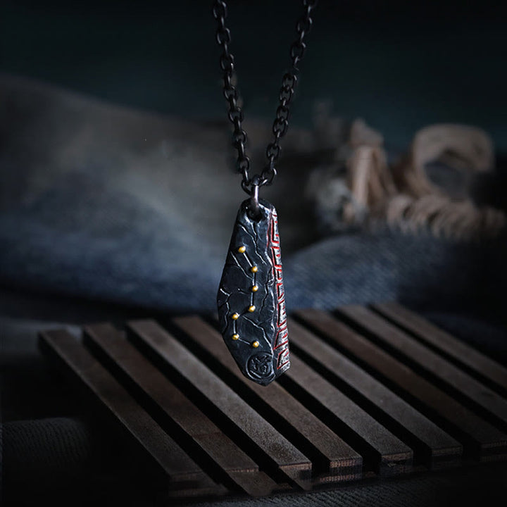 Buddha Stones 999 Srebro Sterlingowe Naszyjnik Wisiorek Wielki Wóz Równowaga - image 2