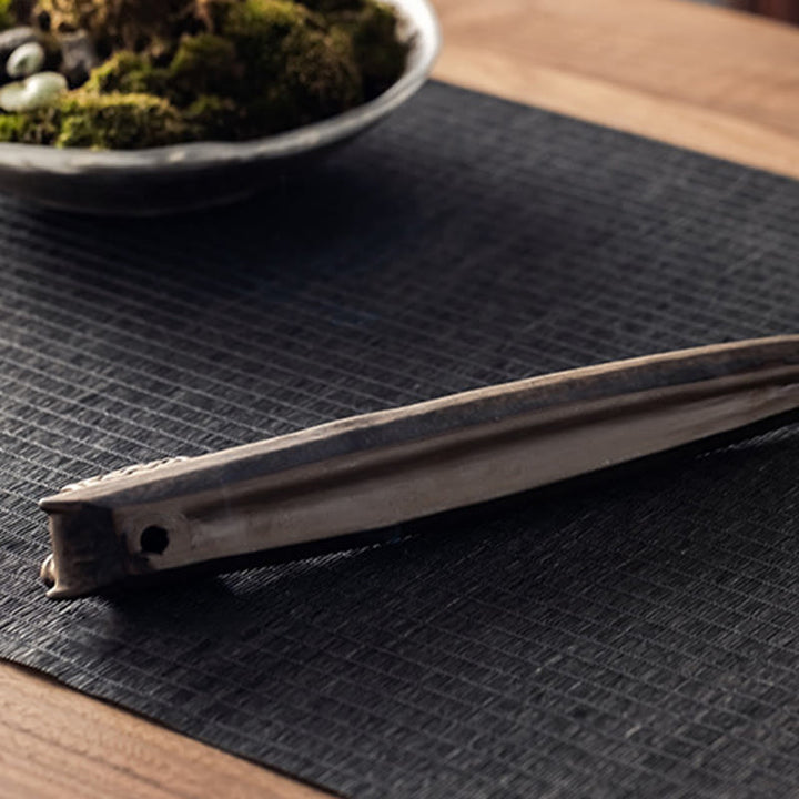 Buddha Stones Rybak Zen Uzdrawiający Brązowy Ceramiczny Kadzidełko Dekoracja Palnika - image 6