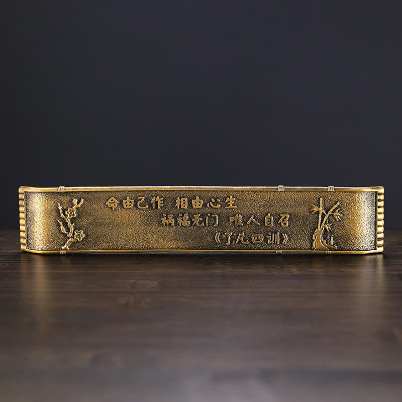 Buddha Stones Rybak Bambusowa Łódź Rybacka Stop Kadzidełka Uchwyt Uzdrawiający Kadzidło Palnik Dekoracja - image 4