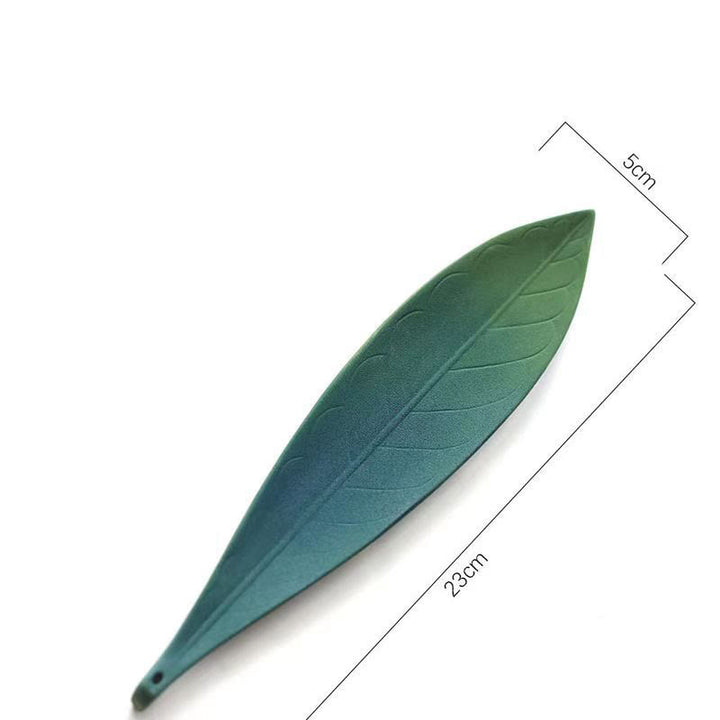 Buddha Stones Liść Wierzby Uzdrawiająca Ceramiczna Kadzielnica Dekoracja - image 4