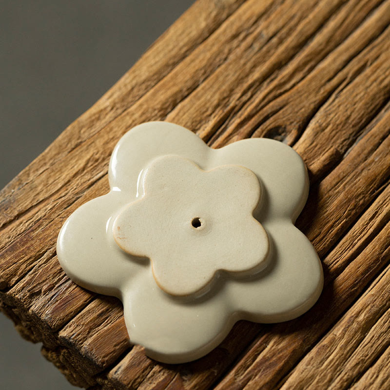 Buddha Stones Lotos Kwiat Wiśni Kwiat Śliwy Chryzantema Uzdrawiająca Ceramiczna Kadzielnica Dekoracja - image 6