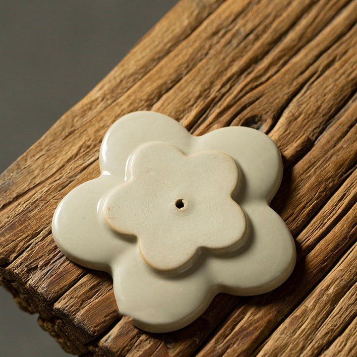 Buddha Stones Lotos Kwiat Wiśni Kwiat Śliwy Chryzantema Uzdrawiająca Ceramiczna Kadzielnica Dekoracja - image 6