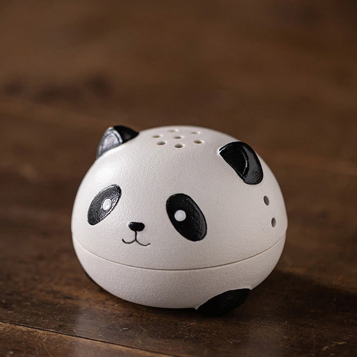 Buddha Stones Słodka Panda Uzdrawiająca Ceramiczna Kadzielnica Dekoracja Biurka